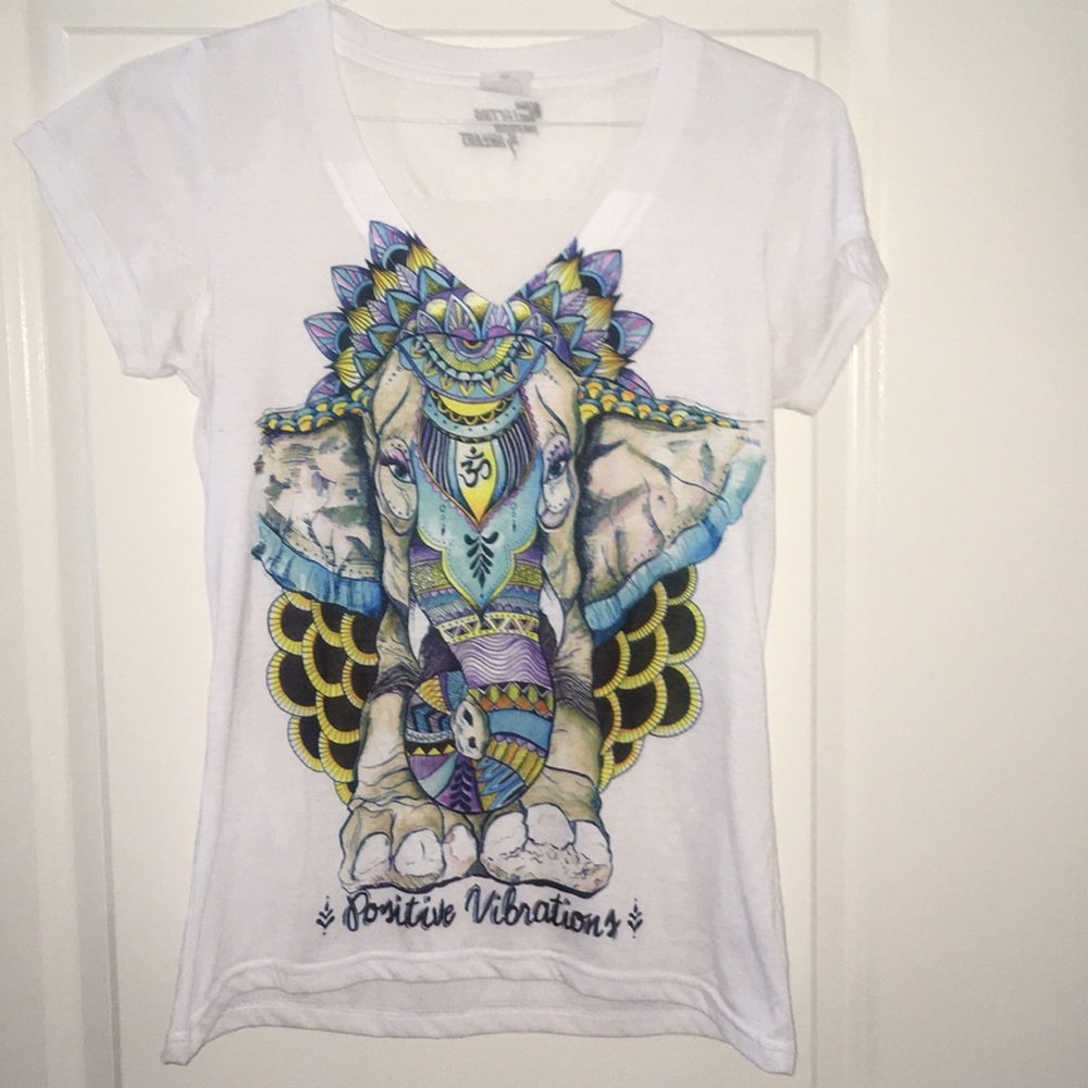 ElectroThreads Elephant “Positive Vibrations” Tee